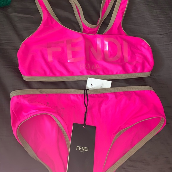 pink fendi bikini